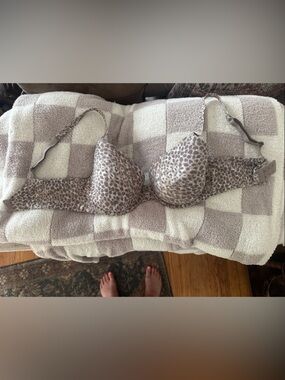 Calvin Klein Taupe Leopard Print Underwire Bra